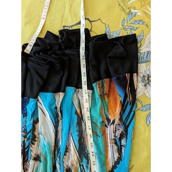 DIDIER parakian layered mesh cocktail dress sz 8 colorful sleeveless mini euc - Picture 6 of 7